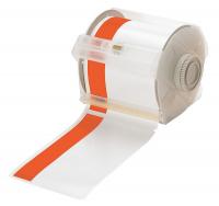 13K871 Printer Tape, White/Orange, 100 ft. L