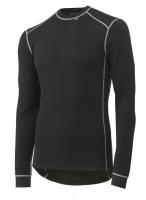 13K948 Crewneck Top, 57% MerinoWool/43% PP, Blk, S