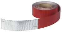 13L111 Reflective Tape, 6 In. Silver/6 In Red
