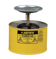 13M358 Plunger Can, 1/2 Gal., Steel, Yellow