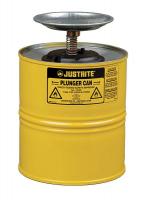13M360 Plunger Can, 1 Gal., Steel, Yellow