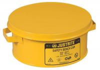 13M362 Bench Can, 1 Gal., Steel, Yellow