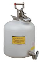 13M371 Disposal Can, 5 Gal., White, Polyethylene