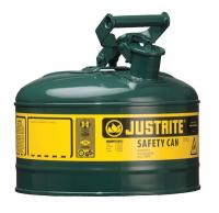 13M457 Type I Safety Can, 1 gal., Green, 11In H