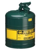 13M479 Type I Safety Can, 5 gal, Green, 16-7/8In H