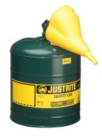 13M480 Type I Safety Can, 5 gal, Green, 16-7/8In H