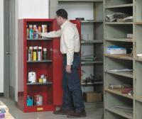 13M534 Flammable Cabinet, 22 Gal., Red