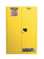 13M555 Flammable Cabinet, 60 Gal., Yellow