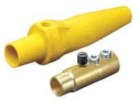 13N155 Female Connector, Single Pole Cam, Yellow