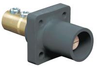 13N173 Male Receptacle, Cam-TYPE Panel , Black