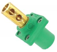 13N178 Male Receptacle, Cam-TYPE Panel , Green
