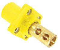 13N179 Male Receptacle, Cam-TYPE Panel , Yellow
