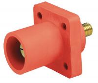 13N191 Male Receptacle, Cam-TYPE Panel , Red