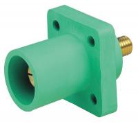 13N194 Male Receptacle, Cam-TYPE Panel , Green
