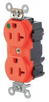 13N275 Lev-Lok Receptacle, Narrow, 125V, 20A, Red