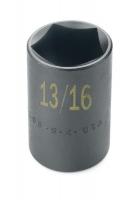 13N648 Impact Socket, Std, 1/2 Dr, 6 Pt, 11/16 In