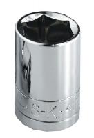 13N786 Socket, Standard, 1/4 In Dr, 6 Pt, 3/16 In