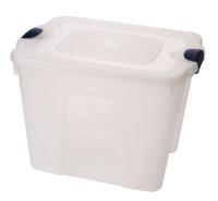 13N912 Storage Tote, Polypropylene, 22 Gal, Clear