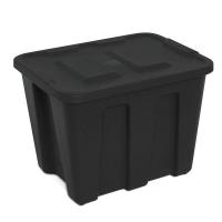 13N916 Storage Tote, Polyethylene, 21 Gal, Black