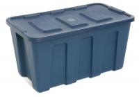 13N919 Storage Tote, Polyethylene, 34 Gal, Blue
