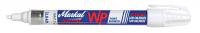 13P070 Paint Marker, White, 1/8 In Point
