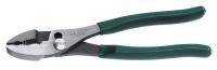 13P165 Slip Joint Pliers, 10 L, Curved Jaw, 7/8 In