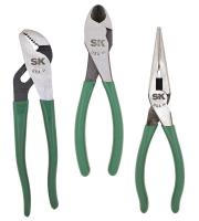 13P179 Plier Set, Long, Diag, Linesman, 3 Pcs