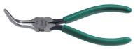 13P186 Chain Nose Pliers, Curved Nose, 6 In L