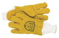 13P274 Firefighters Gloves, L, Elkhide Lthr, PR