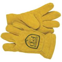 13P281 Firefighters Gloves, L, Elkhide Lthr, PR