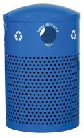 13P561 Recycling Receptacle, 40 gal, Blue