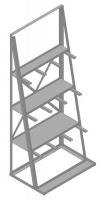 13P910 Vertical Bar Rack, 36-1/4In Wx85In H