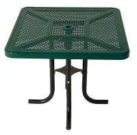 13R057 Picnic Table, Perforated, 30H, Green