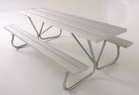 13R061 Picnic Table, Aluminum, 72W