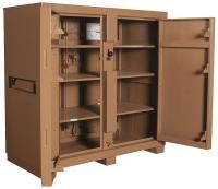13R510 Jobsite Cabinet, 4-Door, 60 x30 x60 In, Tan