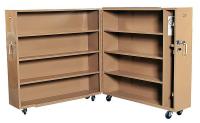 13R511 Rolling Clam Shell Cabinet, 60 x15x65, Tan