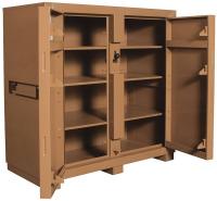 13R515 Jobsite Cabinet, 2-Door, 60 x30 x60 In, Tan