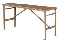 13R529 Work Table, 72-1/2 x 27-1/2 x36, Steel, Tan