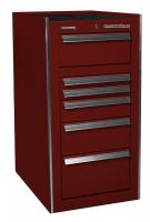 13R629 Side Cabinet, 21x24x35-3/4In, 6 Drwr, Brgdy