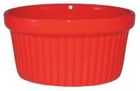 13R681 Fluted Ramekin, 4 Oz, Red, PK 36