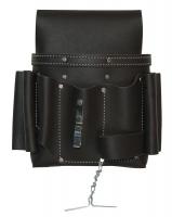 13T126 Tool Pouch, 10 Pockets, 10 x4x10.5, Leather