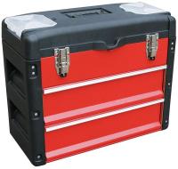 13T136 Tool Box, 3000 cu. in., 2 Drawers, Red