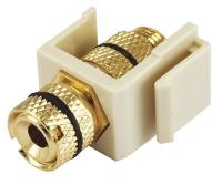 13U571 A/V Wallplate, Red Banana Jack, Ivory
