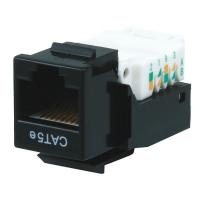 13U617 Datacom Jack, Cat5, Tooless, Black