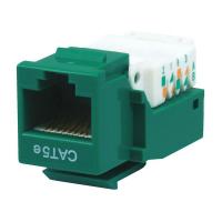 13U618 Datacom Jack, Cat5, Tooless, Green