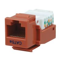 13U619 Datacom Jack, Cat5, Tooless, Orange