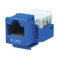 13U630 Datacom Jack, Cat6, Tooless, Blue