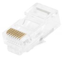 13U653 Plug, Modular, RJ45, Stranded, Pk100