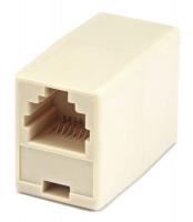 13U663 RJ12, Straight Coupler, Beige