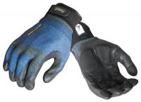 13U895 Cut Resistant Gloves, Blue/Black, XL, PR